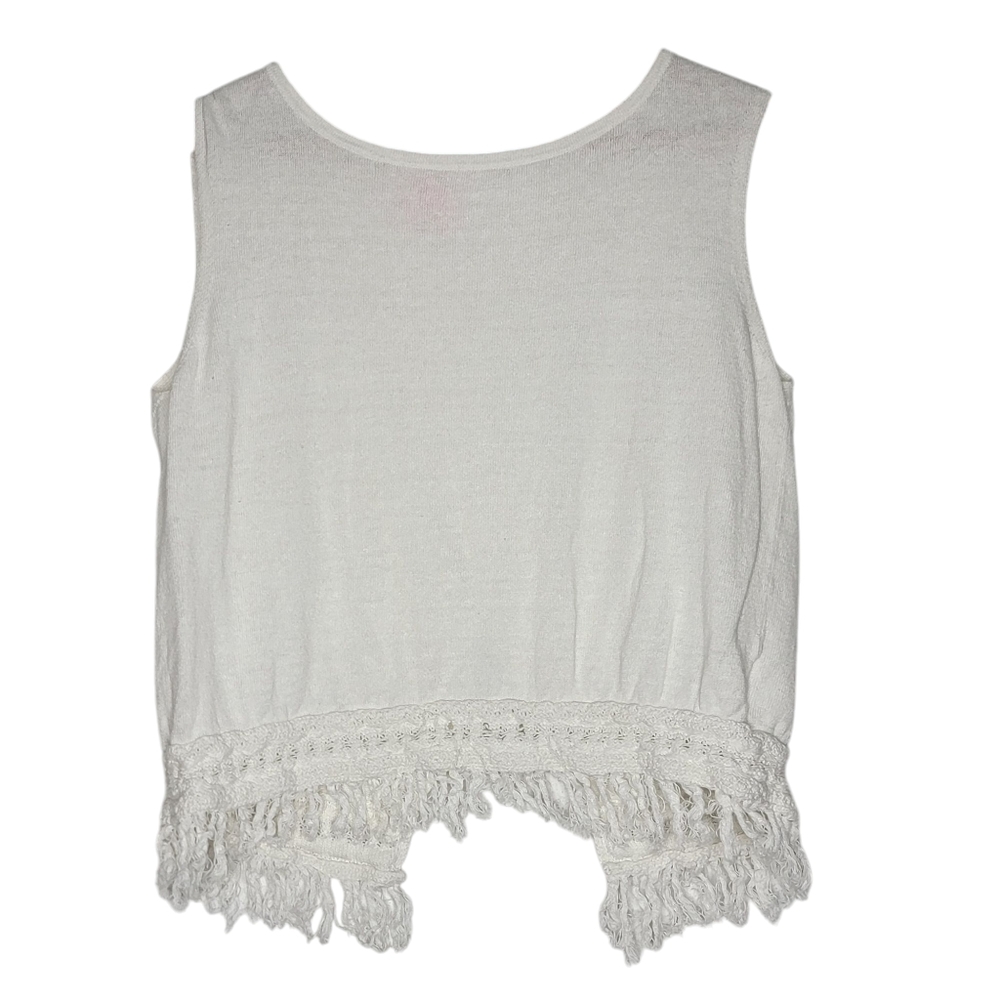 Lilly Pulitzer‎ Edgewood Sleeveless Sweater Open Back White Women's Small S